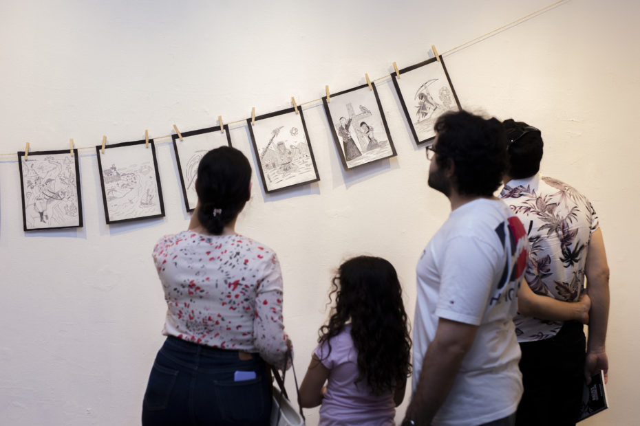 Exposição das ilustrações do livro Raízes Sertanejas